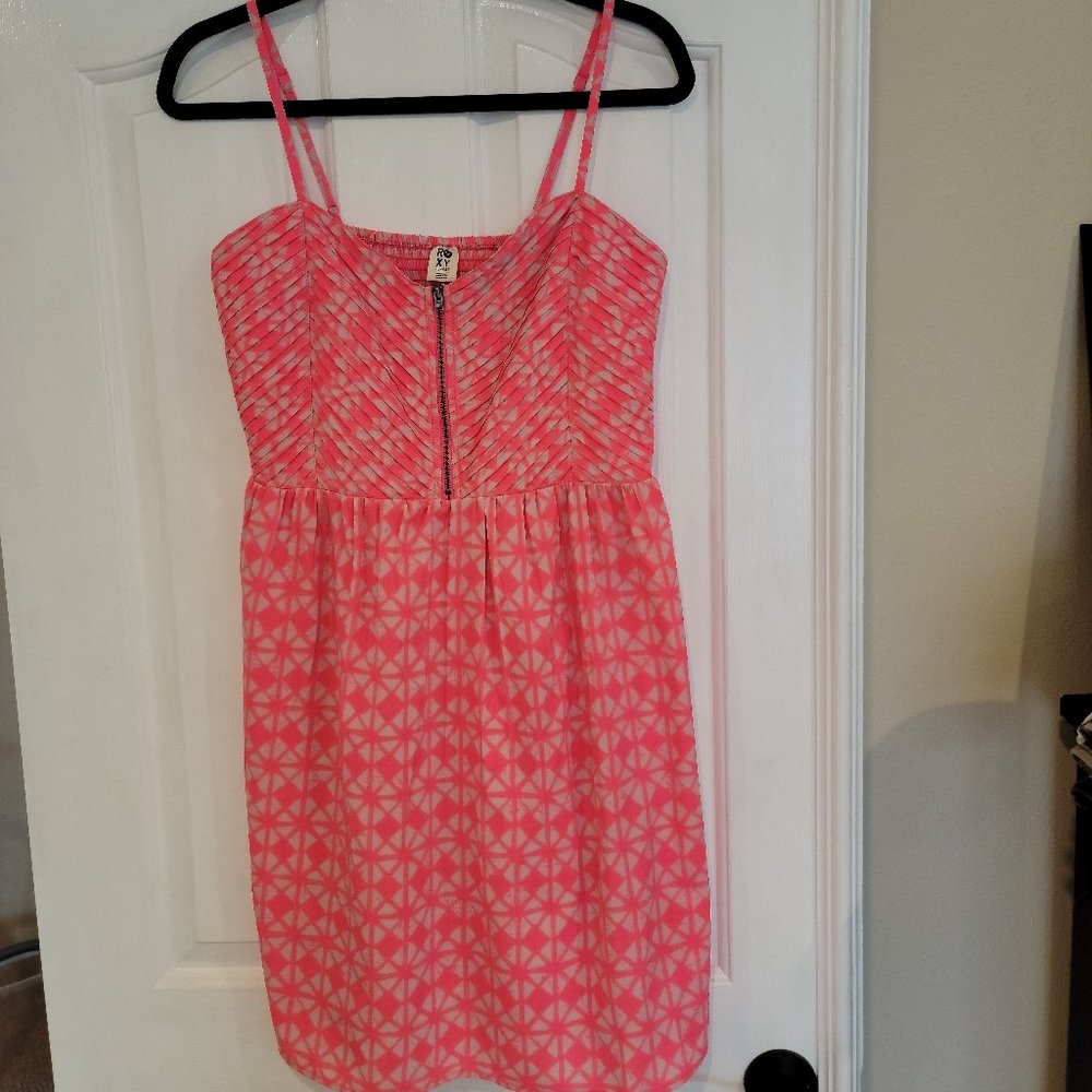 Roxy Shore Thing Neon Pink Sundress, XL